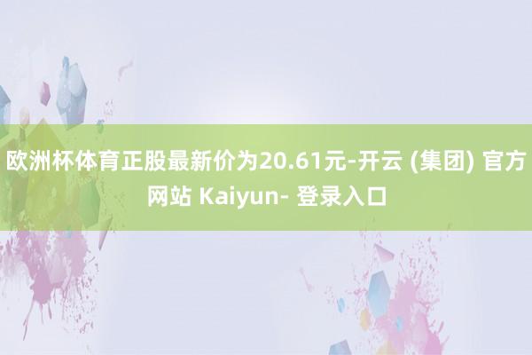 欧洲杯体育正股最新价为20.61元-开云 (集团) 官方网站 Kaiyun- 登录入口
