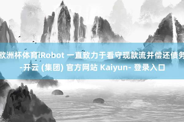 欧洲杯体育iRobot 一直致力于看守现款流并偿还债务-开云 (集团) 官方网站 Kaiyun- 登录入口