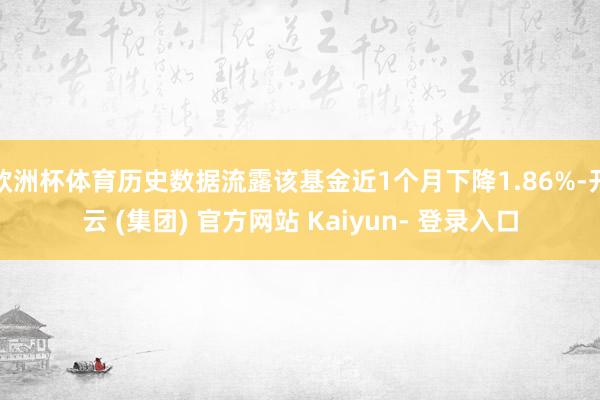 欧洲杯体育历史数据流露该基金近1个月下降1.86%-开云 (集团) 官方网站 Kaiyun- 登录入口