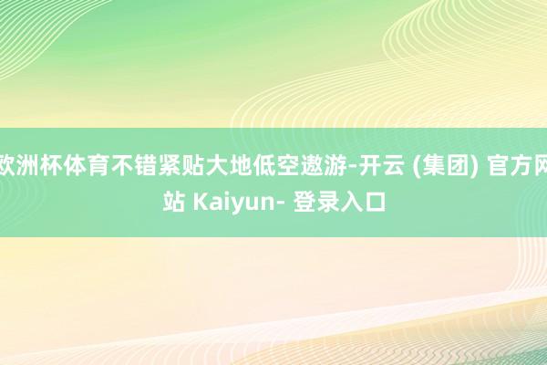 欧洲杯体育不错紧贴大地低空遨游-开云 (集团) 官方网站 Kaiyun- 登录入口