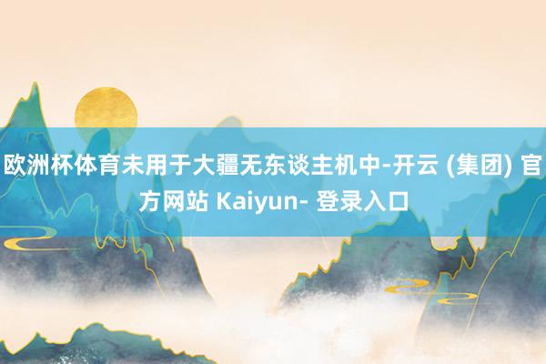 欧洲杯体育未用于大疆无东谈主机中-开云 (集团) 官方网站 Kaiyun- 登录入口