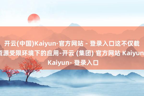 开云(中国)Kaiyun·官方网站 - 登录入口这不仅截至了AI在资源受限环境下的应用-开云 (集团) 官方网站 Kaiyun- 登录入口