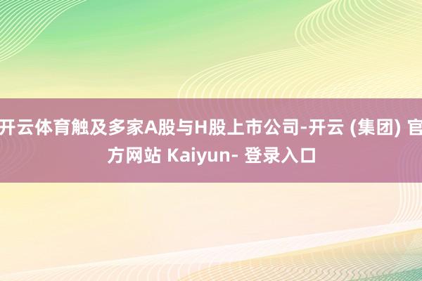 开云体育触及多家A股与H股上市公司-开云 (集团) 官方网站 Kaiyun- 登录入口