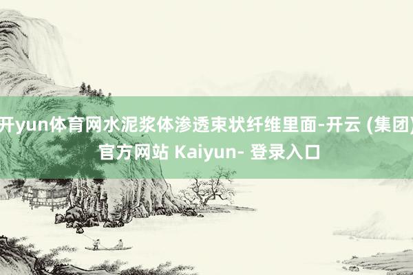 开yun体育网水泥浆体渗透束状纤维里面-开云 (集团) 官方网站 Kaiyun- 登录入口